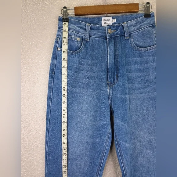 Princess Polly Seymour Mom Denim Womens Jeans High Rise Medium Wash Size 4 - Picture 7 of 11